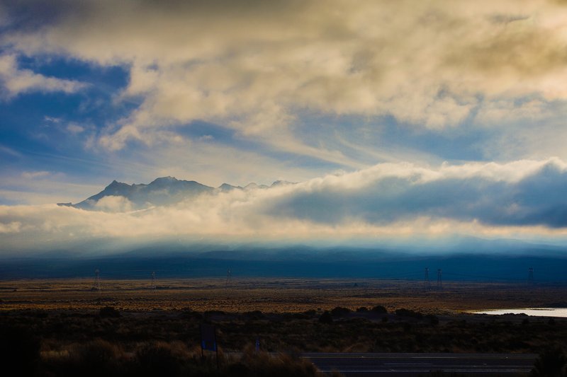 Ruapehu in cloud